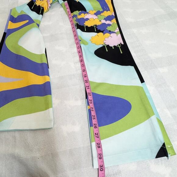 House of Sunny Nice to Meet You Pant Multicolor UFO Print Trousers Size US 2 NWT - Picture 10 of 16